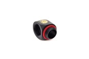Doe-het-zelf waterkoeling - Bitspower G1/4" Carbon zwart 90-Degree IG1/4" Extender - BP-CBWP-C39
