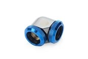 Doe-het-zelf waterkoeling - Bitspower Zwart Sparkle / Koninklijk blauw Enhance 90-Degree Dual Multi-Link AV / multimedia paneel For OD 16MM - BP-BSE90DML16-RBL