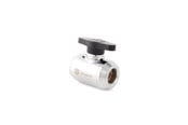 Doe-het-zelf waterkoeling - Bitspower Silver Shining Mini Valve With Black Handle - BP-MVV-SL