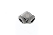 Doe-het-zelf waterkoeling - Bitspower Black Sparkle Enhance 90-Degree Dual Multi-Link Adapter For OD 12MM - BP-BSE90DML
