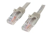 Netwerk - kabel - StarTech.com 2m Gray Cat5e / Cat 5 Snagless Patch Cable - patch cable - 2 m - Grijs - Grijs - 2m - M45PAT15MGR