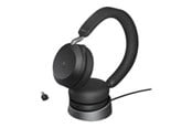 Headphones/Headsets - Jabra Evolve2 75 Link380a UC Stereo Stand Zwart - 27599-989-989