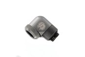 Doe-het-zelf waterkoeling - Bitspower Zwart Sparkle Enhance Rotary G1/4" 90-Degree Multi-Link AV / multimedia paneel For OD 12MM - BP-BSE90RML