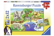 Puzzels - Ravensburger Animals In The Zoo 2x12p - 10107602
