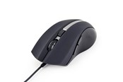 Muis - Gembird G-laser wired mouse - Muis - Laser - 6 knoppen - Zwart - MUS-GU-02