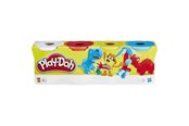 Bouw-/constructiekits - Hasbro Play-Doh 4-pack van wilde niet-giftige kleuren in blikjes van 4 ounce - E4867ES0