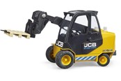 Speelgoedauto - Bruder JCB Teleheftruck met pallet - BR2512