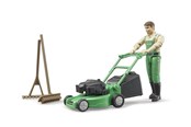 Speelgoed - Bruder bworld gardener with lawnmower and equipment - 62103