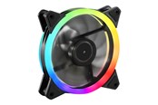 Case Fan - Sharkoon SHARK Blades PWM RGB: 0 - Case ventilator - 120mm - Black - 4044951034307