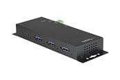 USB hub - StarTech.com 4 Port USB-C Hub 10Gbps - Metaal Industrial USB 3.2/3.1 Gen 2 Type-C Hub - 3A/1C - USB-C or USB-A Host - Mountable - ESD/Surge (HB31C3A1CME) - hub - 4 ports USB hub - 4 - Zwart - HB31C3A1CME