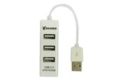 USB hub - Vakoss TC-234UX - hub - 4 ports USB hub - 4 - Wit - TC-234UX