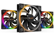 Case Fan - be quiet! LICHTE VLEUGELS 140mm PWM - drievoudig pakket - Case ventilator - 140mm - Zwart met RGB-licht - 23 dBA - BL078