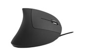 Muis - MediaRange MROS230 - vertical mouse - USB 2.0 - black - Vertical mouse - Optisch - 6 knoppen - Zwart - MROS230