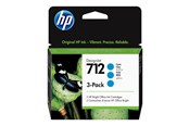 Inkt, toner en verbruiksartikelen - HP 712 / 3ED77A 3-Pack Cyan Ink - 3ED77A