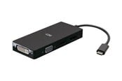 Docking station - C2G USB-C MultiPort AV / multimedia paneel with HDMI DisplayPort DVI & VGA - docking station - USB-C - VGA DVI HDMI DP - C2G54454