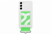 Mobiel - Covers & Cases - Samsung Galaxy S22 Silicone Cover with Strap - Wit - EF-GS901TWEGWW