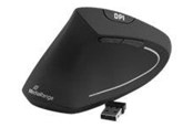 Muis - MediaRange - vertical mouse - 2.4 GHz - black - Vertical mouse - Optisch - 6 knoppen - Zwart - MROS233