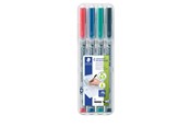 Schrijf- en tekengerei - Staedtler Universele pen Lumocolor non-p B 4 stuks - 312 WP4