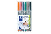 Schrijf- en tekengerei - Staedtler Universal pen Lumocolor non-p s 6pc - 311 WP6