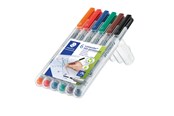 Schrijf- en tekengerei - Staedtler Universal pen Lumocolor non-p m 6pc - 315 WP6