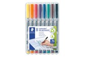 Schrijf- en tekengerei - Staedtler Universele pen Lumocolor non-p F 8 stuks - 316 WP8