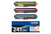 Inkt, toner en verbruiksartikelen - Brother TN241CMY / TN241 CMY 3-Pack Geel Cyaan Magenta Toner - TN241CMY