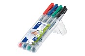 Schrijf- en tekengerei - Staedtler Universele pen Lumocolor non-p F 4 stuks - 316 WP4