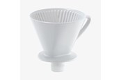 Koffie & Espresso - Cilio Koffietrechter met tuitmaat 4, wit - C106091