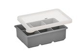 Ijsmaker - Cilio Ijsmaker IJsblokjesvorm t/6 st. BLOKKEN, grijs/wit - C150834