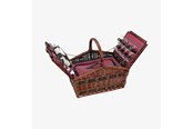 Keuken accessoires - Cilio Picknickmand COMO, donkerbruin met accessoires 4 pers. - C155105
