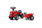Ride Ons & Walkers - Falk Ride-on tractor with trailer rake and shovel Baby Massey Ferguson - 808-021
