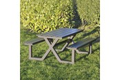 Tuingereedschap - HORTUS Kids picnic Tafel model X Zwart nonwood and Antraciet frame - 801-090