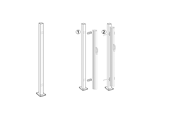 Tuingereedschap - HORTUS Starting post for single wind Scherm - 211-920