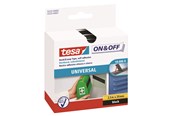 Tape & Lijm - tesa On & Off Universal 20mm x 250cm Zwart - 55225-00000-02