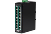 Switch - TRENDnet TI-PG160 - Schakelaar - 16 ports - unmanaged - TI-PG160
