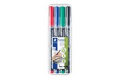 Schrijf- en tekengerei - Staedtler Universal pen Lumocolor perm m 4pcs - 317 WP4