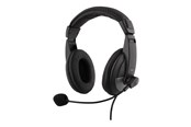 Headphones/Headsets - Deltaco HL-50 - Headset - full size - wired - 3.5 mm jack - black - HL-50