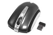 Muis - Deltaco MS-461 - Mouse optical 2 buttons wireless USB Black/Grey - Muis - Optisch - 2 knoppen - Zwart - MS-461