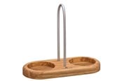 Keuken accessoires - Zassenhaus Bordholder salt/peber m/håndtag oliven - Z036060