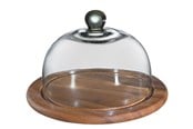 Keuken accessoires - Zassenhaus Cheese bell ø25cm glass/acacia - Z055863