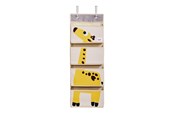 Kinderkamer - 3 Sprouts Hanging Wall Organizer - Yellow Giraffe - IWOGRF