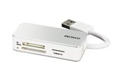 Geheugenkaart - adapter en kaartlezer - Deltaco UCR-147 - Card reader (MS PRO ms PRO Duo Transflash SDHC microSDHC) USB 3.0 - UCR-147