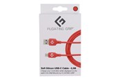 USB-kabel - Floating Grip 0.5M LED USB-C CABLE (RED) - FG-USBLED-05-450RED