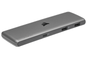 USB hub - Corsair USB100 7-poorts USB Type-C/USB Type-A uitbreidingshub USB hub - 7 - USB 3.1 - Grijs - CU-9000003-EU