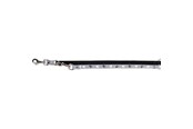 Honden - Trixie Silver Reflect adjustable leash XS–S: 2.00 m/15 mm black/silver grey - TX12214