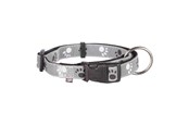 Honden - Trixie Zilver Reflect Halsband S–M: 30–45 cm/15 mm black/silver Grijs - TX12222