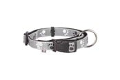 Honden - Trixie Zilver Reflect Halsband L–XL: 40–65 cm/25 mm black/silver Grijs - TX12224