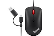 Muis - Lenovo ThinkPad USB-C Wired Compact Mouse - Muis - Optisch - 4 knoppen - Zwart - 4Y51D20850