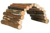 Knaagdieren - Trixie Flexible Bark Wood Bridge Small Animals 28x17cm - TX62152