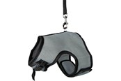 Knaagdieren - Trixie Zacht harnas met riem voor grote konijnen van 25-40 cm en 1,20 m - Assorti - TX61514
